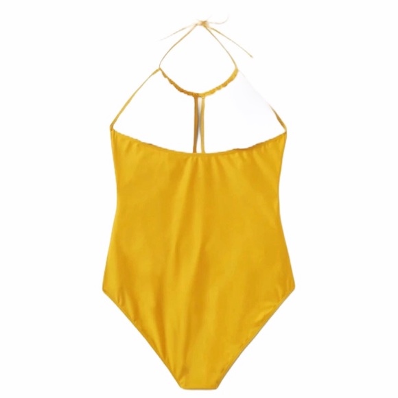 PLUS yellow halter one piece bathing suit - Picture 5 of 8